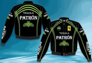 Adult Mens Scott Sharpe Patron Tequila NASCAR Jacket Coat Size 2XL 3XL