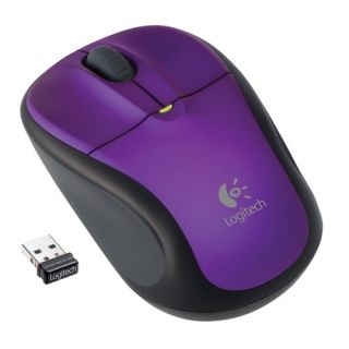 New Logitech Wireless Optical Mouse M305 Vivid Violet Purple w Nano