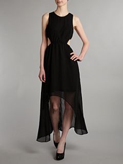 True Decadence Contrast fishtail dress Black   