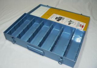 Logan Electric Deluxe Archival Slide File Metal Box Fits 750 Slides No
