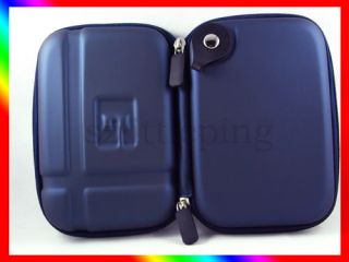 Blue Carrying Hard Case Cover Bag for 5 0  5 2 GPS Garmin Nuvi 1490