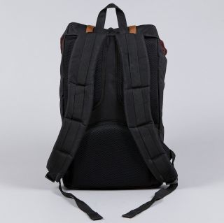 Herschel Supply Black Little America Canvas Backpack Laptop Case HUF