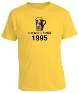 18th Birthday Gift Present Brewing Since Beer Tshirt