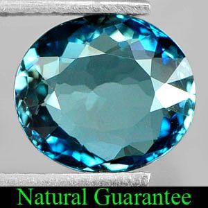 65 Ct Oval Shape Natural London Blue Topaz Gemstone