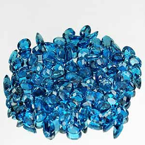 Size 0 98 1 00 Ct Natural Oval Shape London Blue Topaz Gemstone