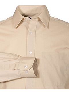 Double TWO Classic plain long sleeve shirt Yellow   