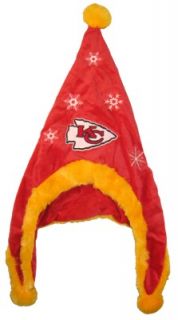 Kansas City Chiefs Football Soft Fleece Snowflake Dangle Hat