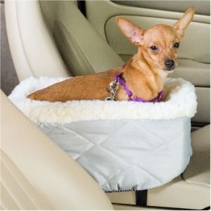 Console Lookout Dog Car Booster Seat   Large Grey
