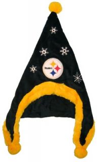 Pittsburgh Steelers Football Soft Fleece Snowflake Dangle Hat