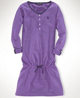 , Girls Long Sleeve Stripe Henley Dress   Kids Girls 7 16