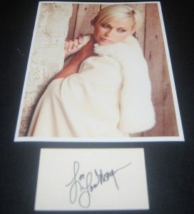 Country Music Great Lorrie Morgan Signed Card and Great Print