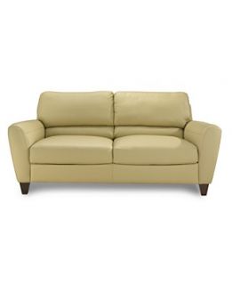 Almafi Leather Sofa, 79W x 38D x 36H