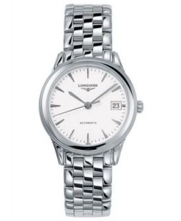 Longines Watch, Mens Swiss Automatic Flagship Stainless Steel