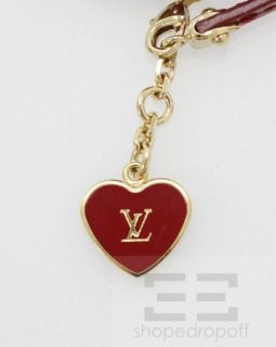 Louis Vuitton Pomme DAmour Vernis Heart Charm Commit Wrap Bracelet
