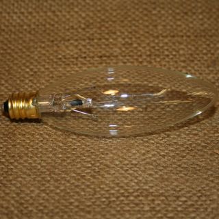 Tart Warmer Replacement 25 Watt Light Bulb Long Clear