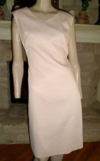 Vintage 60s Pink Alfred Shaheen Pencil Sheath Hourglass Dress M