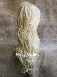 Ponytail Extension Hairpiece Long Wavy Drawstring Hair Piece #613