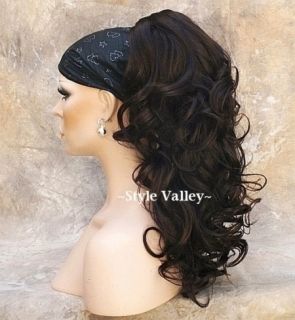 Ponytail Extension Hair Piece Long Curly Claw clip in on Hairpiece