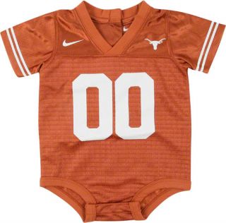 Texas Longhorns Baby Football Onesie 00 Jersey 6 9 Mos