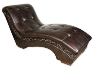 Chaise Lounge Chair Dark Brown Faux Leather Reading Seat Animal Print