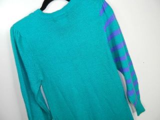 Vintage Lorenzo de Chapell Retro Mod Long Sweater Dress Angora Acrylic