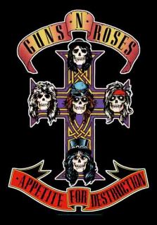 New Guns N Roses Cloth Poster Flag Appetite Destruction