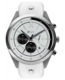 XNY Watch, Mens Chronograph Tailored Streetwear White Polyurethane