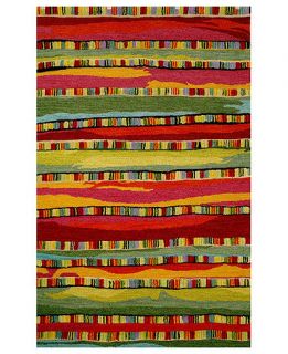 Liora Manne Area Rug, Seville 9625/24 Mosaic Stripe Fiesta   Rugs