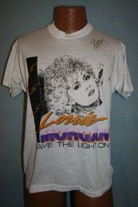 Lorrie Morgan 1989 Leave The Light on Concert Tour T Shirt Large