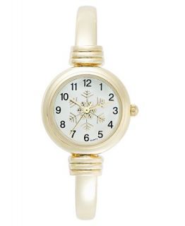Charter Club Watch, Womens Gold Tone Bangle Bracelet 25mm