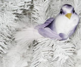 Cottage Lilac Lavender Lovebird Bird Dove Feather Tree Christmas