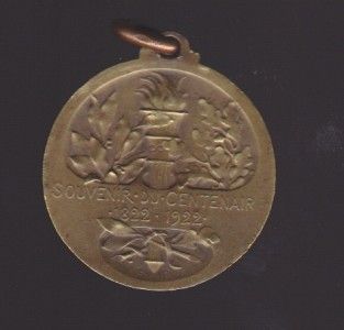 1922 Louis Pasteur by G Prudhomme Bronze Medal Centennial