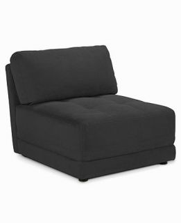 That Fabric Armless Chair, 33W x 37D x 28H   furniture
