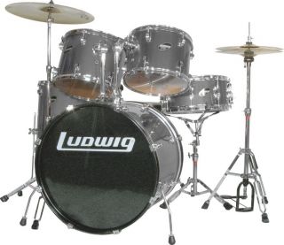 Ludwig Accent Combo 5 Piece Drum Set Silver