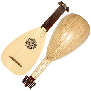 Course Renaissance Lute, Variegated Lute, Lacewood Lute, Rosewood Lute