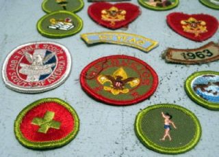Boy Scouts of America Lot of 34 Vintage Patches Including Worlds Fair