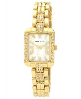 Anne Klein Watch, Womens Gold tone Adjustable Bracelet 29x22mm 10