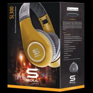 Soul by Ludacris SL300 Gold HD Noise Canceling Headphones New SEALED