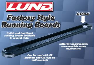 Lund Factory Style Molded Running Step Boards Lighted