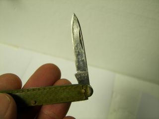 Vintage Sta Sharp Office Pen Pocket Knife Advertising Celluloid