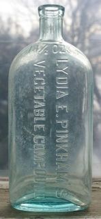 Antique Lydia E Pinkhams Vegetable Compound 14 1 2 oz Bottle Ice