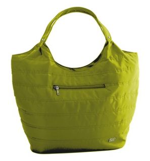 Lug Life Grass Green Gondola Slouch Tote Quilted Shoulder Purse