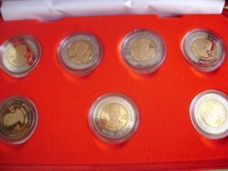 2009 Mexico 7 Coin Revolution 5 Pesos Bimetallic Proof with Case COA