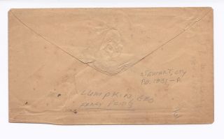 Lumpkin Georgia 1850s Stampless Cover Fancy Paid 3 Handstamp Charge