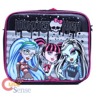 Monster High School Lunch Bag Insulated Snack Box City Nights with
