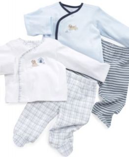 First Impressions Baby Set, Baby Boys Asymmetrical Shirt and Footed