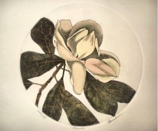 Waven Boone Magnolia Flower Etching Artists Proof $50