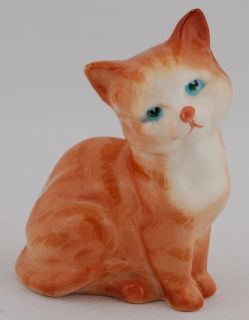 Vintage Beswick Animal Figurine RARE Ginger Striped Seaten Kitten Cat