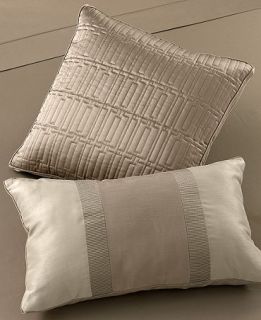 CLOSEOUT Hotel Collection Wide Stripe Bronze Decorative Pillow
