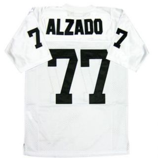 Lyle Alzado 77 Oakland Raiders White Sewn Throwback Mens Size Jersey